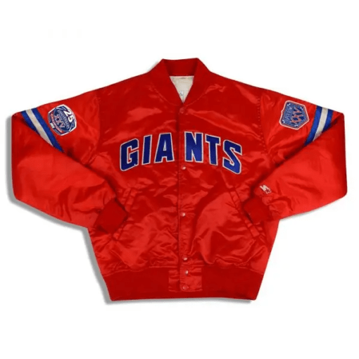 Starter-New-York-Giants-Red-Satin-Full-Snap-Jacket-1