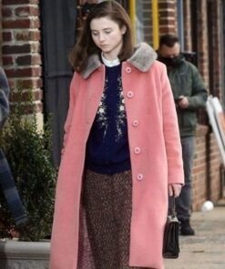 Eileen 2023 Thomasin Mckenzie Pink Coat