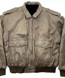 Hard-Rock-Cafe-Orlando-Brown-Leather-Bomber-Jacket