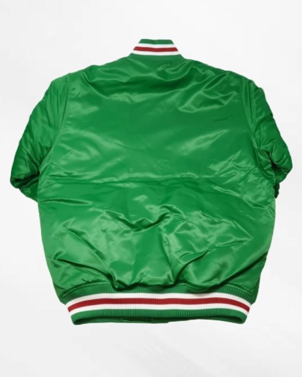 Mexico Baseball Green Satin Jacket | Universal Jacket