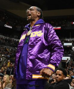 Snoop-Dogg-Los-Angeles-Lakers-Purple-Bomber-Jacket