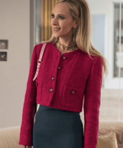 Ted Lasso S03 Juno Temple Cropped Red Jacket
