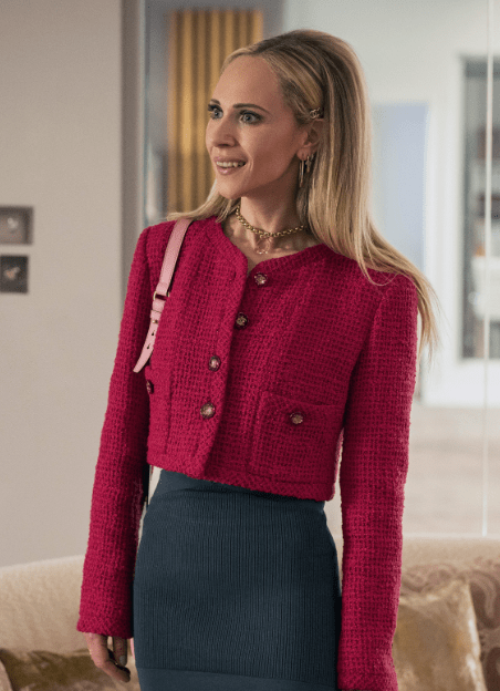 Ted Lasso S03 Juno Temple Cropped Red Jacket