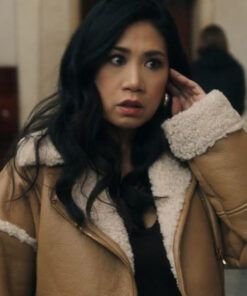 The-Equalizer-Liza-Lapira-Cropped-Aviator-Jacket