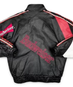 Vintage Budweiser 90s Pro Player Leather Jacket 2023