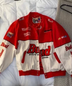 Vintage Budweiser Nascar Jeff Hamilton Racing Jacket