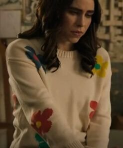 rachel-made-for-each-other-alexandra-turshen-floral-sweater