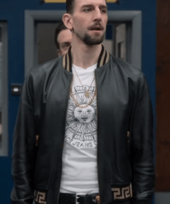 ted lasso season 3 zava black leather jacket