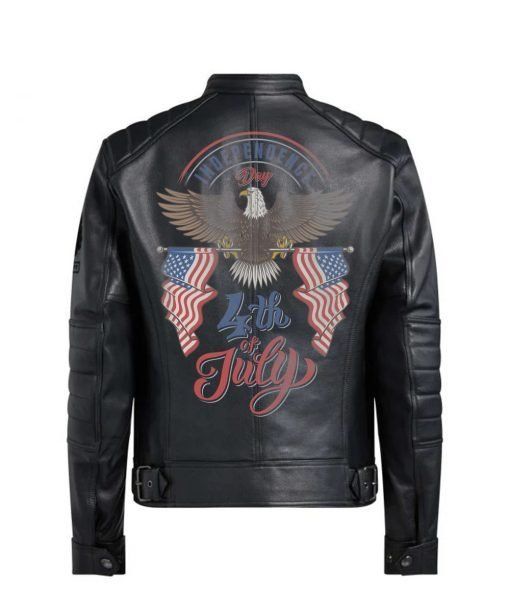 Bald-Eagle-4th-Of-July-Independence-Day-Black-Leather-Jacket