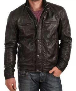 Black-Mens-Standard-Buttoned-Leather-Jacket-1