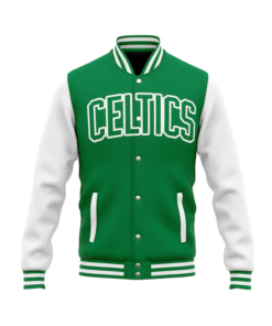Boston Celtics Green Varsity Jacket.