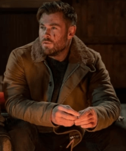Chris Hemsworth Extraction 2 Brown Jacket.