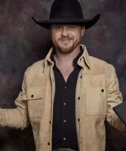 Cody-Johnson-American-Singer-CMT-Awards-2023-Suede-Leather-Jacket