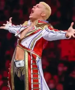 Cody-Rhodes-White-Red-Military-Coat
