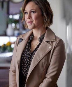 Erin Krakow The Wedding Cottage 2023 Biker Jacket