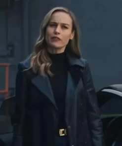 Fast-X-2023-Brie-Larson-Leather-Trench-Coat