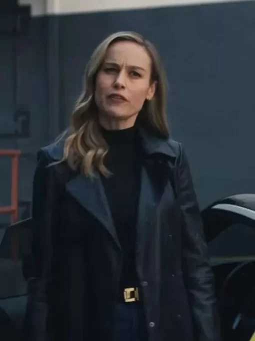 Fast-X-2023-Brie-Larson-Leather-Trench-Coat