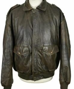 Hard-Rock-Cafe-New-York-Brown-Leather-Bomber-Jacket