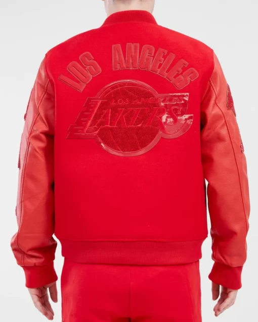 Los Angeles Lakers Red Wool Jacket