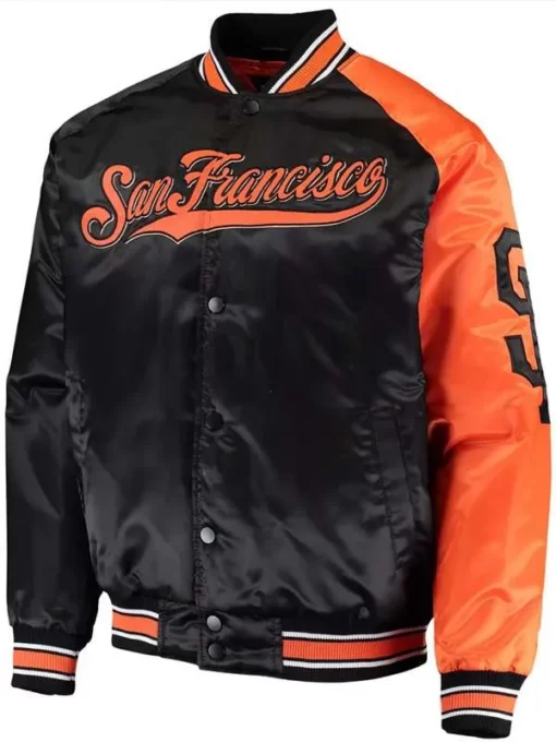 Men-Black-and-Orange-San-Francisco-Varsity-Jacket