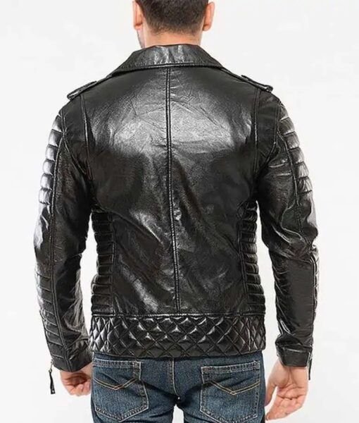 Mens-Black-Padded-Motorcycle-Leather-Jacket-1