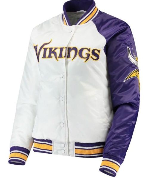 Minnesota-Vikings-White-and-Purple-Letterman-Jacket