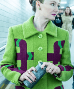 Miranda Otto The Portable Door 2023 Countess Judy Green Trench Coat.
