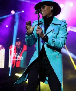 New Edition Legacy Tour Blue Leather Coat 2023
