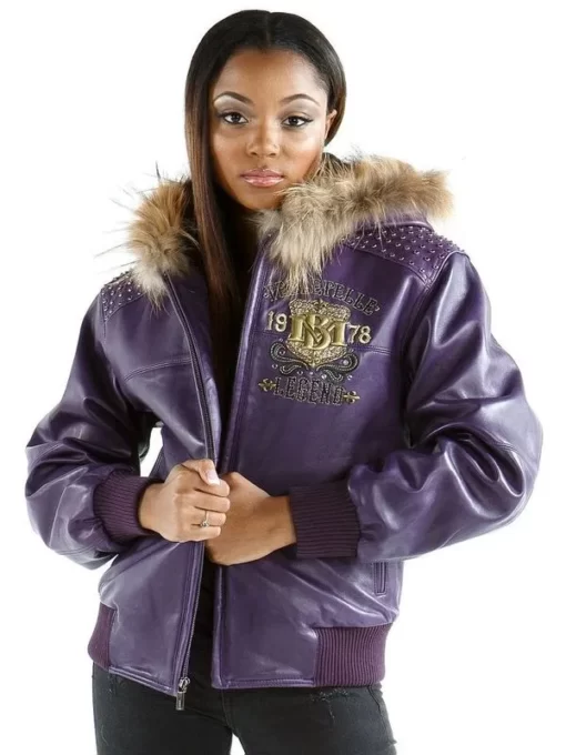 Pelle-Pelle-Womens-Legend-1978-Purple-Leather-Jacket