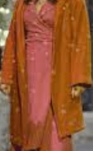 Priyanka Chopra Jonas Love Again 2023 Orange Coat.
