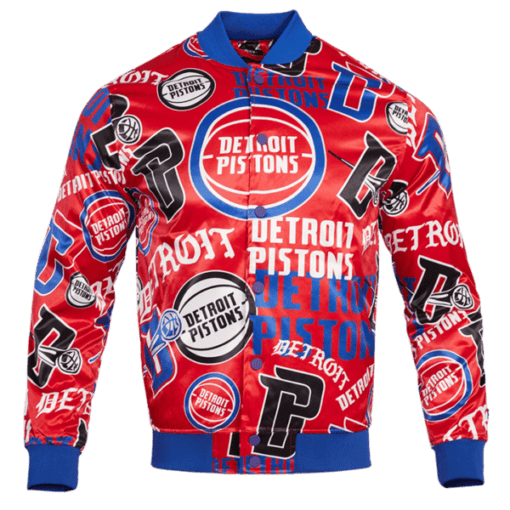 Pro Standard Detroit Pistons Collage Printed Polyester Jacket.
