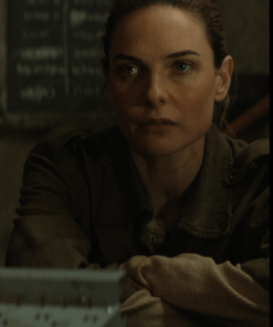 Rebeeca Ferguson Silo 2023 Juliette Green Cotton Jacket.