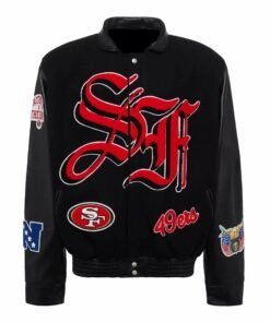 San-Francisco-49ers-NFL-Team-Black-Varsity-Jacket-1