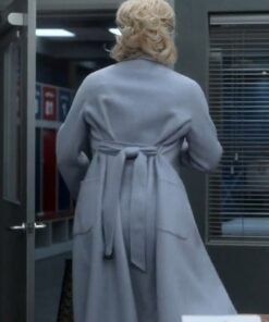Ted Lasso S03 Rebecca Welton Wool Grey Coat 2023