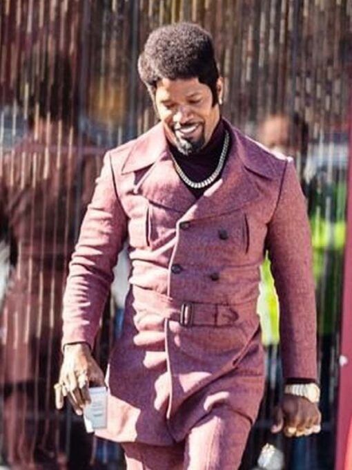 They Cloned Tyrone Slick Charles Purple Trench Coat