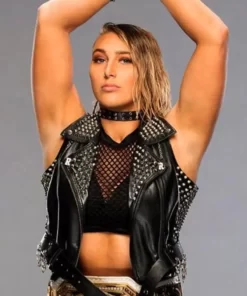 WWE-Rhea-Ripley-Studded-Vest-1