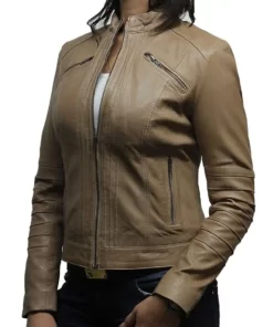 womens-beige-biker-leather-jacket-1