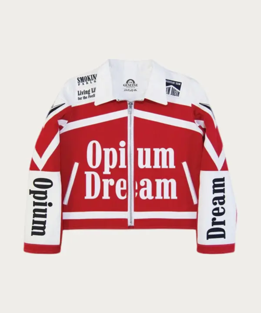 Ian-Alexander-Studio-Jacket-NLE-Choppa-in-the-DOPE-Red-Opium-Dreams-Racing-Jacket