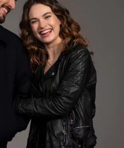 Lily James What’s Love Got To Do With It 2023 Black Jacket