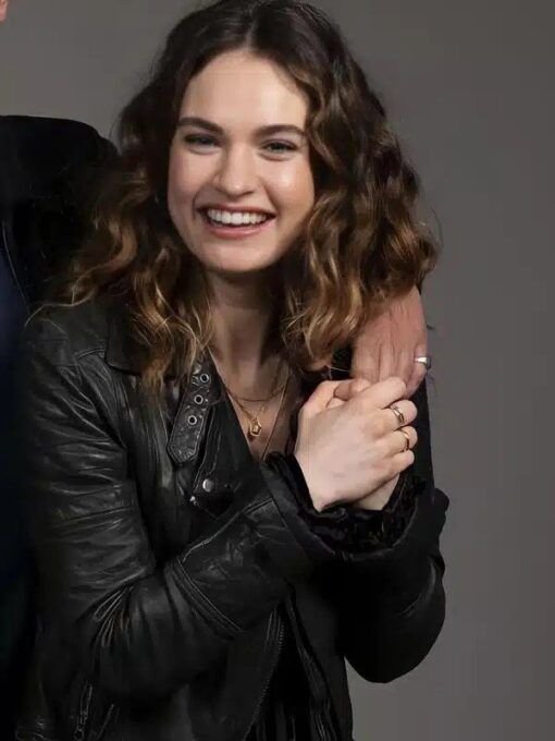 Lily James What’s Love Got To Do With It Black Jacket