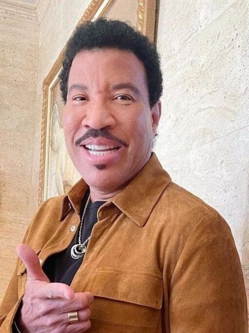 Lionel Richie American Idol Brown Suede Jacket 2023