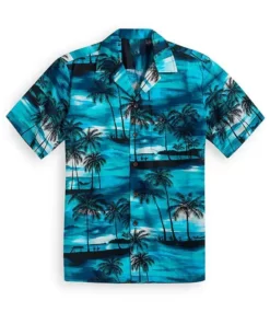 Men’s Sunset Beach Printed Shirt