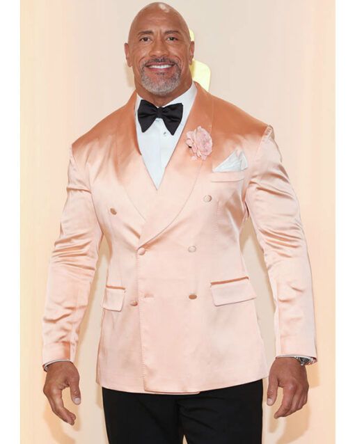 Oscar 2023 Dwayne Johnson Pink Tuxedo