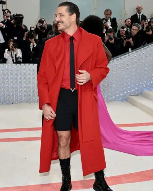 Pedro-Pascal-Met-Gala-2023-Red-Trench-Coat