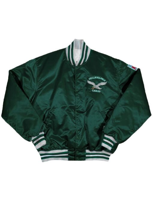 Philadelphia Eagles Starter Green Satin Jacket