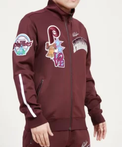 Philadelphia Phillies Retro Home Town Dk Track Jacket.