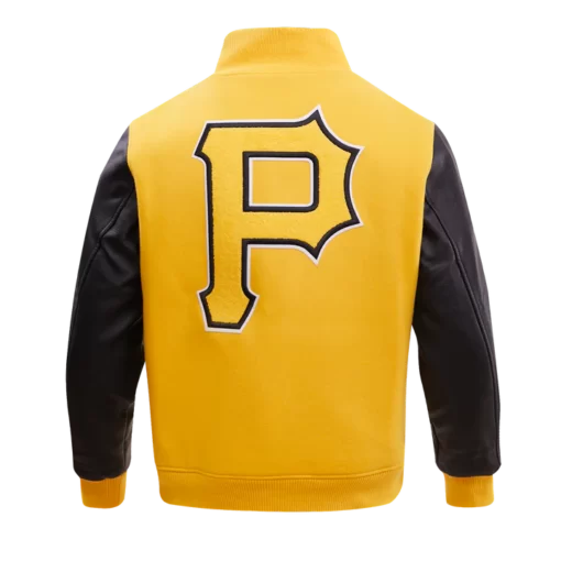 Pittsburgh Pirates Home Town Wool Yellow Varsity Jacket.