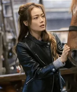 Ride On 2023 Joey Yung Leather Black Jacket