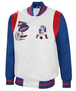 The All-american New England Patriots Satin Varsity Jacket