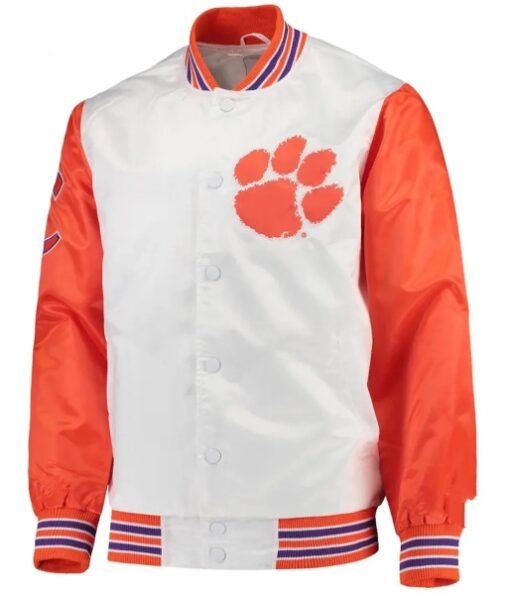 Tigers The Legend Clemson Bomber Satin Varsity Jacket